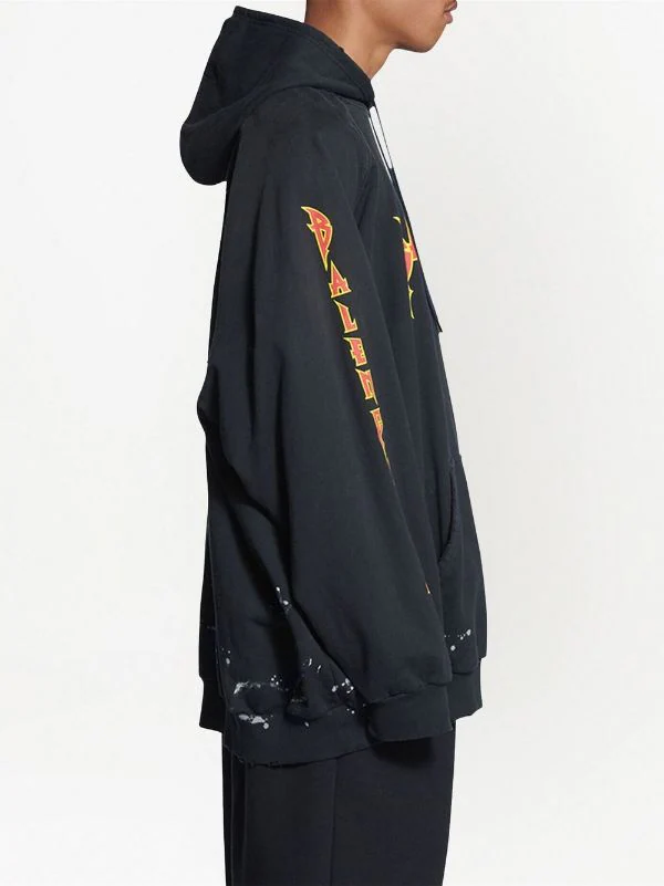 ( Nouvelle Collection ) Balenciaga Hoodie Oversize à Logo Imprimé Homme 7 ( Nouvelle Collection ) Balenciaga Hoodie Oversize à Logo Imprimé Homme – Image 5