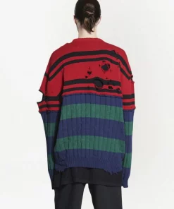 ( Nouvelle Collection ) Balenciaga Pull à Effet Usé Homme -Vente magasin Balenciaga 18185531 39008413 600