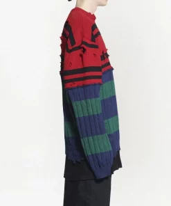 ( Nouvelle Collection ) Balenciaga Pull à Effet Usé Homme -Vente magasin Balenciaga 18185531 39009003 600