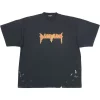 ( Nouvelle Collection ) Balenciaga T-shirt Oversize à Logo Imprimé Homme -Vente magasin Balenciaga 18185570 38991790 600