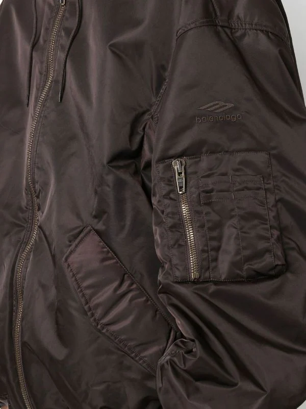 ( Nouvelle Collection ) Balenciaga 2150 DARK BROWN Veste Bomber à Capuche Homme 8 ( Nouvelle Collection ) Balenciaga 2150 DARK BROWN Veste Bomber à Capuche Homme – Image 6