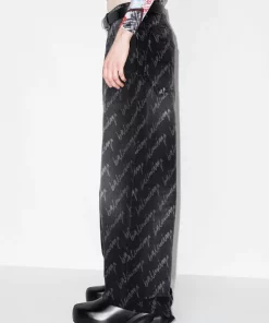 ( Positively Conscious ) Balenciaga Jean Ample à Logo Imprimé 1052 - STONE WASH BLACK -Vente magasin Balenciaga 18449094 39676025 600